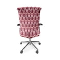 thumbnail image 5 of Ambesonne Musical Office Chair Cover Stretchable High Back, Cartoon Mexican Guitars, Dark Pink and Vermilion, 5 of 6