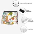 thumbnail image 3 of Honeii Travel Animals Print Mens Boxer Briefs Breathable,Boxer Brief for Men, Moisture-Wicking Underwear-X-Large, 3 of 5