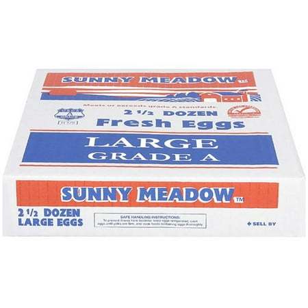 Sunny Meadow Large White Eggs, 30 Count