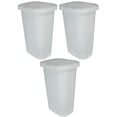 thumbnail image 1 of Rubbermaid 13 Gallons Rectangulaire Couvercle à Ressort Poubelle Panier (3 Pack), 1 of 2