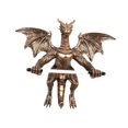 thumbnail image 2 of Escultura de resina de dragón para colgar en la pared, diseño de criatura fantástica gótica Estilo A, 2 of 9