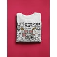 thumbnail image 3 of Let's Play Rock Sweatshirt Men -SPIdeals Designs, Male x-Large, 3 of 4