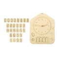 thumbnail image 2 of figatia Montessori Puzzle Clock Teaching Clock Toy Telling Time Parent Child Interaction, 2 of 5