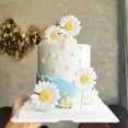 thumbnail image 1 of 5PCS Daisy Cake Decorations Daisy Flower Cake Topper for Wedding Birthday Party Baby Shower Summer Themed, 1 of 5