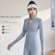 thumbnail image 1 of Abrigo deportivo de primavera y otoño para mujer, ropa ajustada de manga larga para correr, fitness, yoga, chaqueta superior, 1 of 4