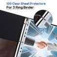 thumbnail image 6 of YOICALY 500 clear sheet protectors for 3 ring binder, page protectors 8.5 x 11, Top Loading Plastic Sleeves for Binders, Archive safe for multiple photos or prints., 6 of 6