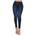 thumbnail image 1 of Jeans Mujer Super Skinny Tiro Medio Stretch Azul Oscuro, 1 of 7