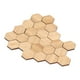 thumbnail image 3 of Suelo para casa de muñecas, 24 Uds., Hexagonal de bambú, decoración de suelo en miniatura realista simulada para casa de muñecas, 3 of 5