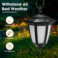 thumbnail image 6 of ANHXN solar pendant light, shepherd hook light, lighting mode, decorative solar lantern light, suitable for garden decoration, courtyard, backyard, and passage, 6 of 9