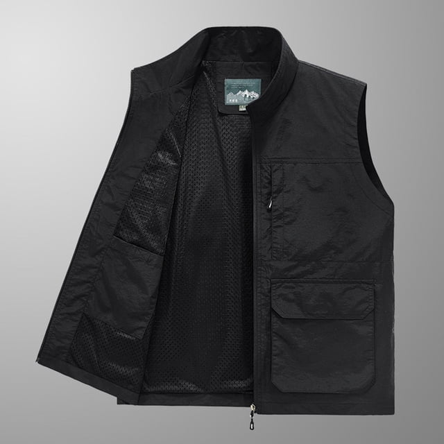 LOVZFMLL Jackets for Men's Work Clothes Jacket Solid Color Stand Collar Multiple Pockets Outdoor Sports Photography Coat