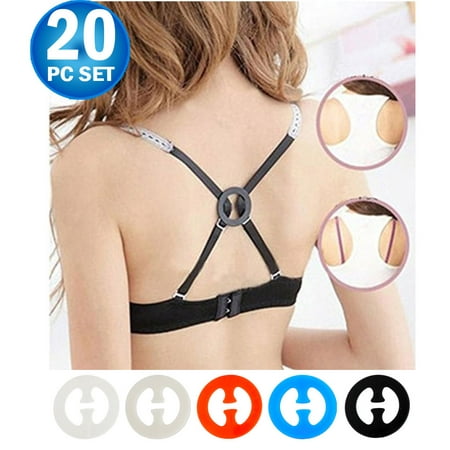 Bra Strap Clips For Back - Conceal Bra Straps, Bra Strap Holder, Cleavage Control - Racerback Bra Clips Add Full Cup Size (Best Bra For Cleavage)