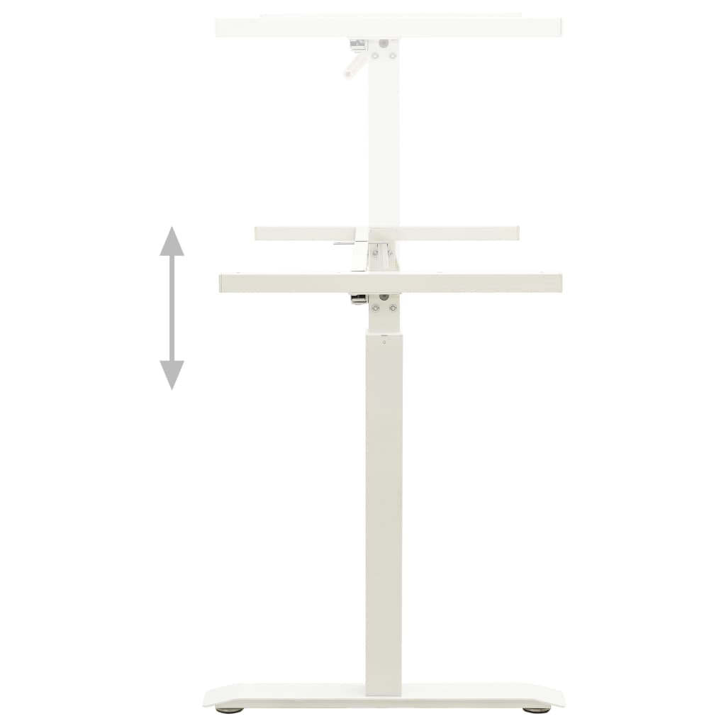 vidaXL Standing Desk Frame Adjustable Legs Computer Desk Base for Home Office