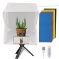 thumbnail image 1 of FlyFlise Professional Mini Photography Light Box Kit Portable Foldable LED Light Kit with Colorful Backdrops, 1 of 8