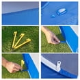 thumbnail image 5 of LAZIOEGR Small Animal Playpen Portable Foldable Exercise Fence with Side Door, Outdoors Pet Cage Tent for Chicks Cats Dogs Rabbits Hamsters, Breathable Mesh Pen, Blue (10.24 inches / 26 cm), 5 of 9