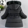 thumbnail image 2 of QWIED Girl Winter Coats Heavyweight Hooded Puffer Jacket Kid Parka Snow Outwear Size 8-10, 2 of 4