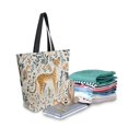 thumbnail image 2 of FORMRS Womens Canvas Tote Bag with Zipper Inner Pocket Shoulder Handbag, Animals in A Forest Pattern, 2 of 7