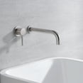 thumbnail image 4 of sumerain Bathtub Faucet Brushed Nickel Wall Mount Tub Faucet Single Left-Handed Handle, 4 of 7