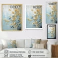 thumbnail image 5 of Designart "Dancing With Blue And Gold Bamboo III" Bamboo Picture Framed Wall Art Living Room, 5 of 5