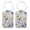 Multi4, variant on RATGON 2 Pack Luggage tag PU Leather with Stainless Steel Loop Purple Butterfly Moon Travel Trip
