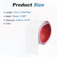 thumbnail image 2 of Uxcell 2 Pcs Floor Transition Strip (3.94 ft x 3")- Vinyl Self Adhesive Laminate Floor Flat Divider Strip Tile Edge Trim for Living Room/Kitchen/Bathroom, White, 2 of 7