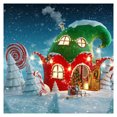 thumbnail image 1 of 5D bricolaje taladro redondo completo diamante pintura casa de Navidad hecha a mano para decoración de arte Hugtrwg Para estrenar, 1 of 9