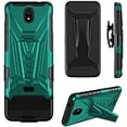 thumbnail image 5 of Compatible for Nokia C100 Case with Holster Belt Clip Hybrid Shockproof Protective Phone Cover with Kickstand - Teal, 5 of 5