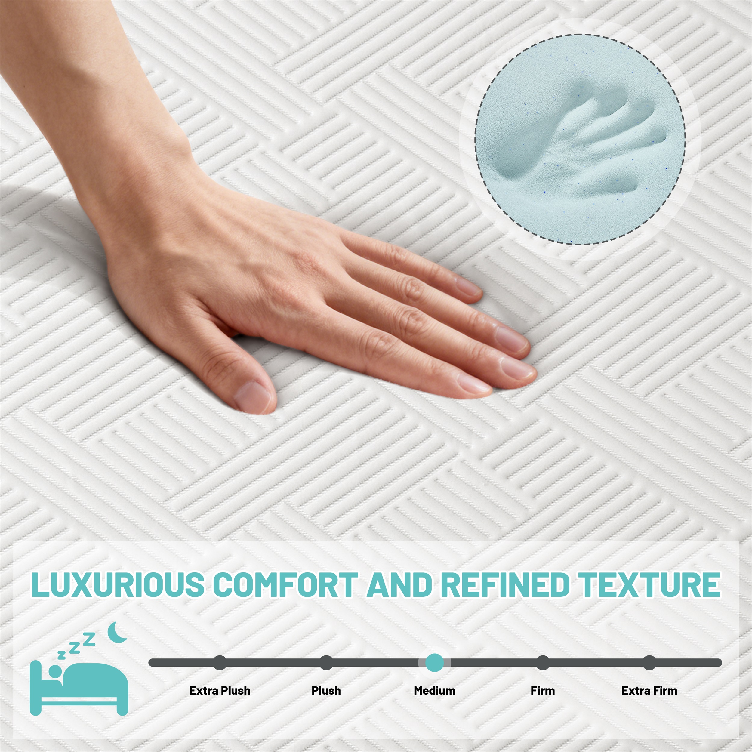 Vipbear 8in Twin Hybrid Mattress In A Box, Gel Memory Foam With Individually Wrapped Pocket Coils, Medium Firm, Pressure Relief, Cooling Sleep Support