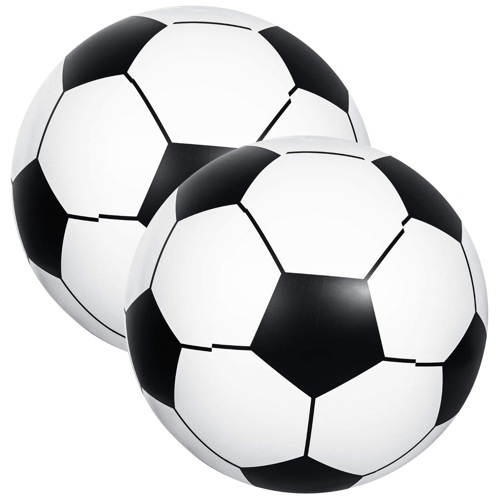2 PCS Giant Inflatable Soccer Balls, 40 in Jumbo Beach PVC Ball, Oversized Fun for Party, School, Kindergarten Sports