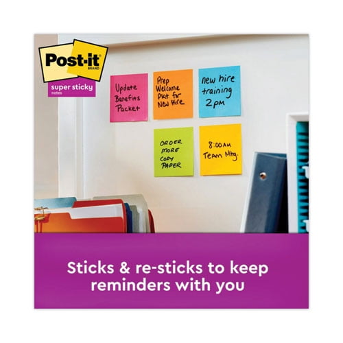 Pads in Energy Boost Collection Colors, 3" x 3", 90 Sheets/Pad, 12 Pads/Pack | Bundle of 2 Packs