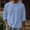 Blue, variant on Men's Casual Fashion Long Sleeve T-Shirt Big and Tall Solid Color Round Neck Top