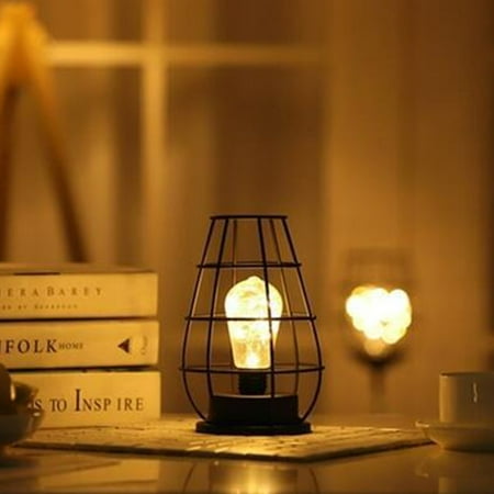 

Iron decorative lamp Red wine cup lamp Copper wire lamp LED night light