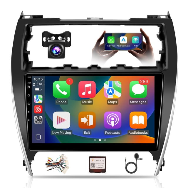 Radio de coche Leadfan para Toyota Camry 2002-2006 con Carplay Android Auto, pantalla de 9 pulgadas