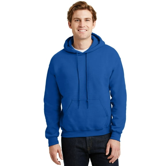 Gildan Men's Long Sleeve Front Pouch Pocket Hooded Sweatshirt. 18500