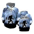 thumbnail image 5 of Nueva sudadera con capucha con estampado 3D en blanco y negro de Sasquatch Bigfoot, sudadera informal unisex, ropa de calle de tendencia, camisetas con capucha con personalidad, 5 of 5