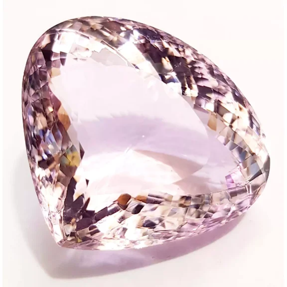 110 Carat Rose Quartz Heart Shape Pendent Size Lab Grown Loose Gemstone