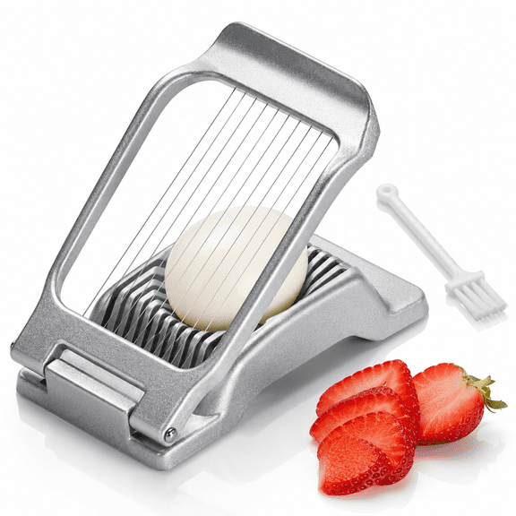 Heavy Duty Stainless Steel Wire Egg Slicer for Hard Boiled Eggs & Strawberry Other Soft Food