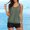 Army Green, variant on Rigardu swimsuit for women Two Piece Tankini Bathing Suits T Back Blouson Swim Tops with Boy Shorts Women Swimsuits Sporty Swimwear tankini swimsuits for women womens swimsuits Army Green   L