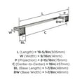 thumbnail image 6 of Amerock Appoint Chrome 18 inch (457mm) Towel Bar, 6 of 8