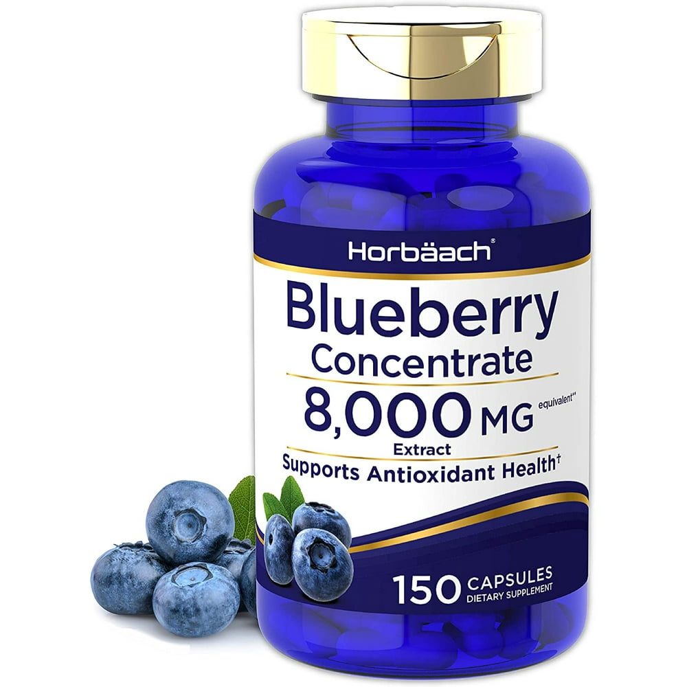 Blueberry Extract 8000 mg 150 Capsules Blueberry Concentrate
