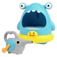 thumbnail image 1 of EeaseMX 2 juguetes de baño de burbujas para hacer manualmente con forma de tiburón para niños pequeños, 1 of 8