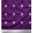 thumbnail image 1 of Soimoi Velvet Fabric Diamond & Circle Block Printed Fabric 1 Yard 58 Inch Wide, 1 of 2
