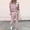 Pink plus size matching outfits a1, variant on Women's Plus Size 2 Piece Set Striped Casual Loungewear Long Sleeve Round Neck Pullover Top Drawstring Pants Matching Outfits for Spring Fall Airport Travel Clothes, Wine S