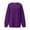 Purple, variant on Ladies Fashion Casual Solid Color Loose Long Sleeved Hoodie Top Binding Heavy Sweatshirts for Women Dresses Elderly Big And Tall Athletic Hoodie Good Vibe Sweatshirt Women Athletic Hoodie Jacket with