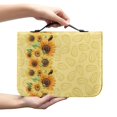 thumbnail image 2 of HELLHERO Sunflower Pattern Bible Bag, Sturdy PU Leather Bible Cover for Church Christian Prayer, Protective Bible Protector, 2 of 12