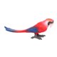 thumbnail image 4 of Figura de juguete de loro para niños, figura de pájaro para decorar pasteles y aprender. Rojo, 4 of 8