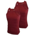 thumbnail image 4 of Different Touch 2 Pack Assorted Colors G-Unit Tank Tops Square Cut for Men, 4 of 4