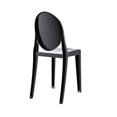thumbnail image 4 of Heavenly Collection Black Plastic Armless Chair, 4 of 9