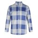 thumbnail image 4 of Blusa y camisa de manga larga con cuello vuelto para hombre, estilo informal, a la moda, con estampado de celosía y botones, con bolsillo tipo cárdigan, blusa de manga larga con cuello vuelto, blusa d, 4 of 6