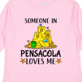 thumbnail image 4 of Inktastic Someone In Pensacola Loves Me Beach Vacation Boys or Girls Long Sleeve Toddler T-Shirt, 4 of 5