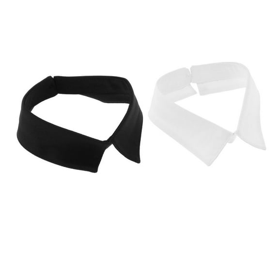 2x Detachable Collar Half Blouse False Collar Clothing Accessory